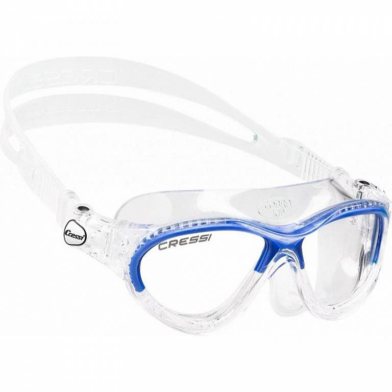 Plavecké brýle Cressi MINI COBRA, dětské, 7-15 let čirá skla, transp./modrá