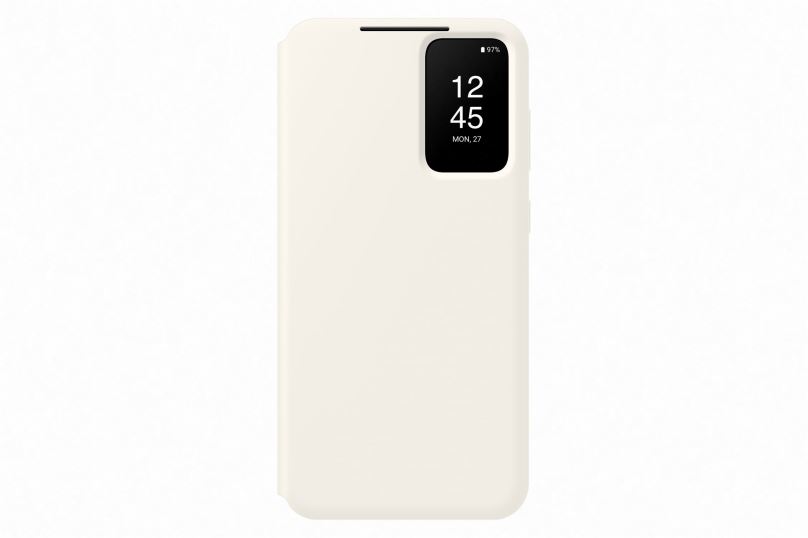 Pouzdro na mobil Samsung Galaxy S23+ Flipové pouzdro Smart View Cream