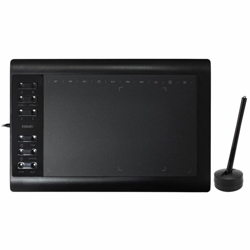 Grafický tablet EVOLVEO Grafico T12, grafický tablet s dvanácti klávesami