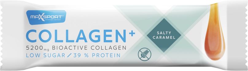 Energetická tyčinka MaxSport Collagen + slaný karamel 40 g