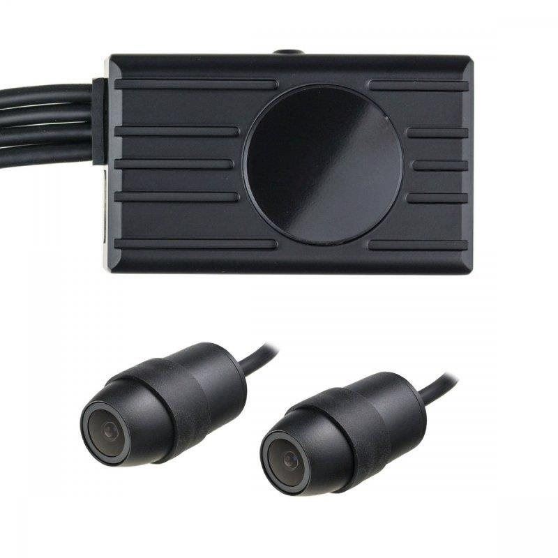 Kamera do auta Duální Full HD kamerový systém D2P-WiFi do auta či motocyklu - 2 kamery, LCD monitor