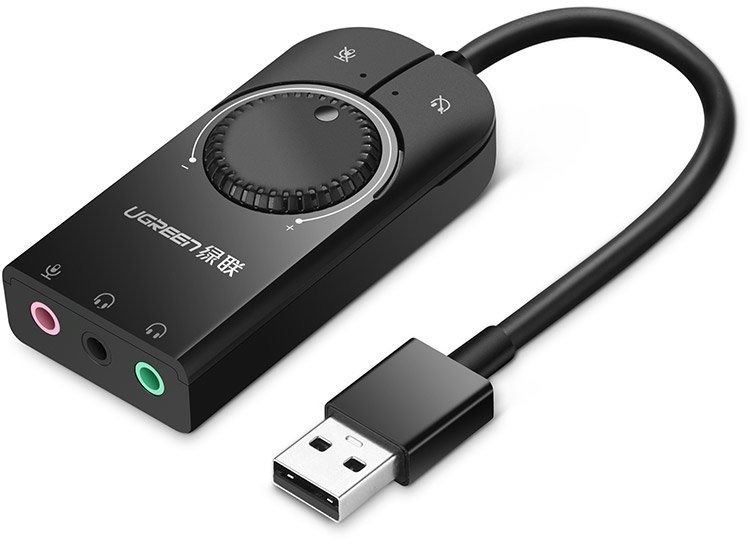 Externí zvuková karta UGREEN USB External Stereo Sound Adapter