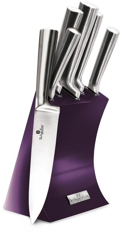 BERLINGERHAUS Sada nožů ve stojanu 6 ks nerez Royal Purple Metallic Line