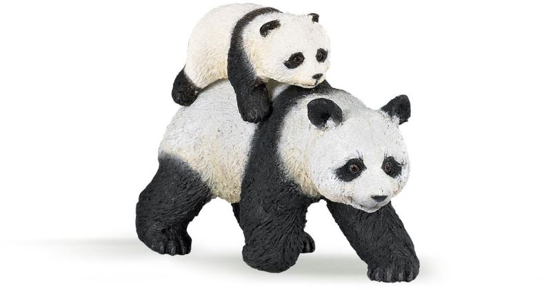 Figurka PAPO Panda s panďátkem
