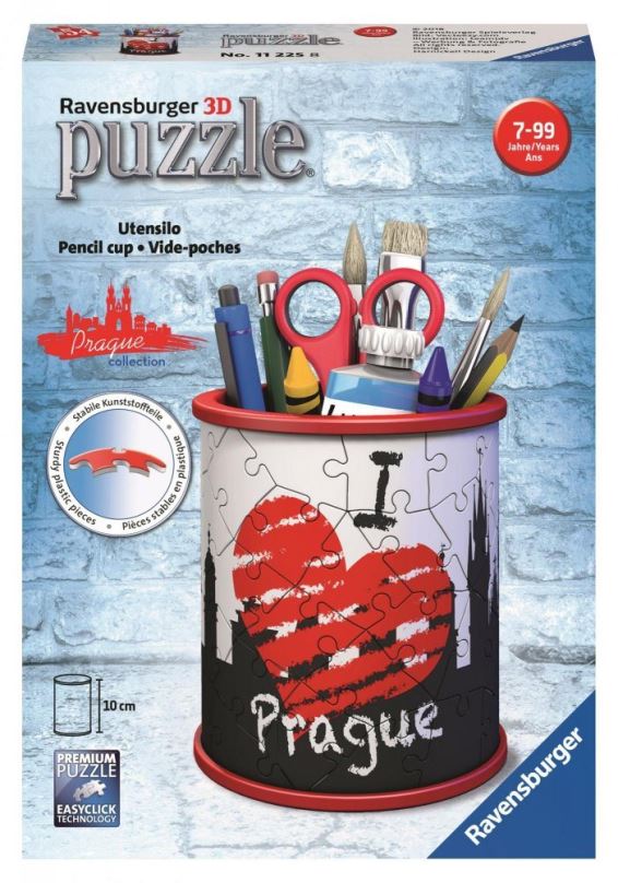 3D puzzle Ravensburger 3D 112258 Stojan na tužky I love Prague