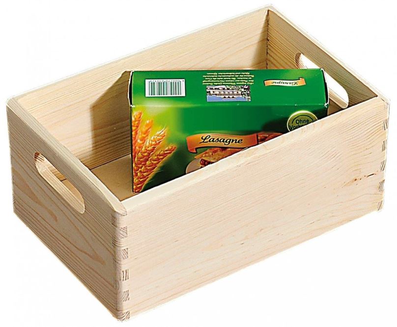 Úložný box Kesper Víceúčelová dřevěná bedýnka 30 x 20 x 14 cm