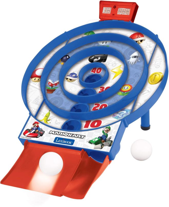 Interaktivní hračka Lexibook Elektronická hra s LCD displejem a 2 míčky Mario Kart