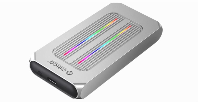 Externí box ORICO-RGB NVME M.2 SSD Enclosure