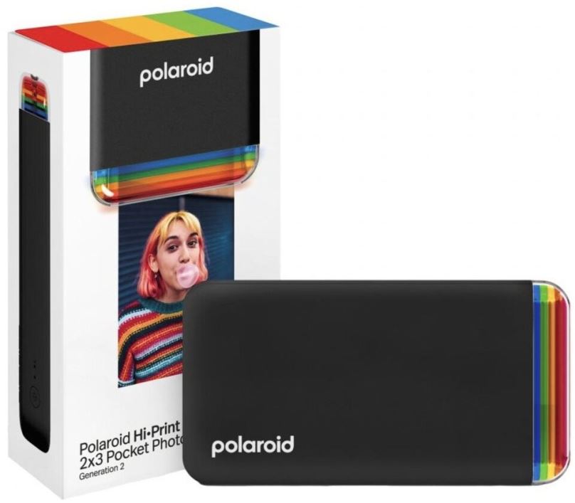 Termosublimační tiskárna Polaroid Hi-Print 2x3 Pocket Photo Printer Generation 2 Black