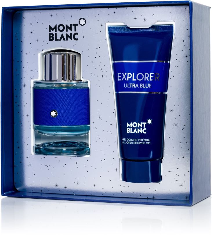 Dárková sada parfémů MONTBLANC Explorer Ultra Blue Set EdP 60 ml + Shower Gel 100 ml