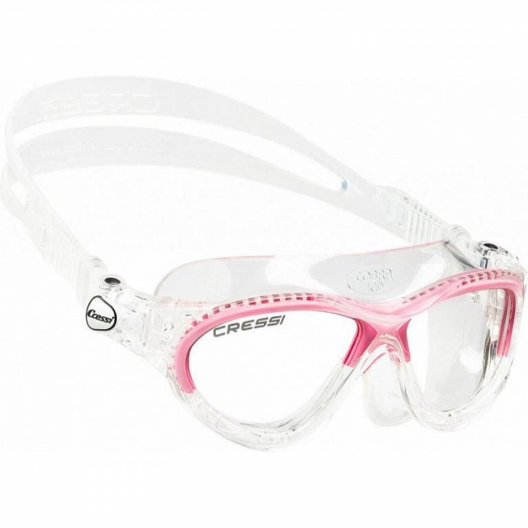 Plavecké brýle Cressi MINI COBRA, dětské, 7-15 let čirá skla, růžová