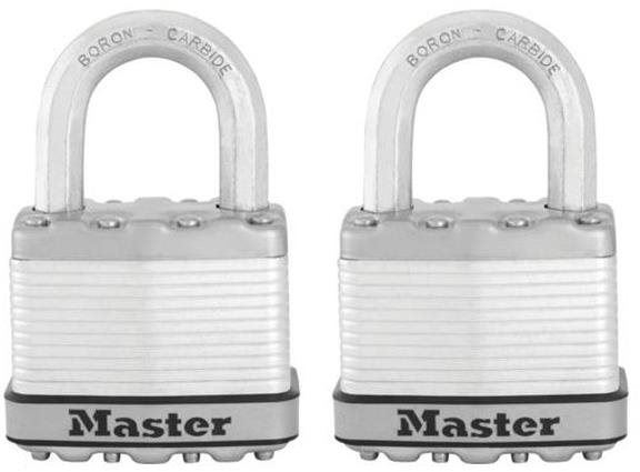 Visací zámek Master Lock Set 2 ks titanových visacích zámků M5EURT Master Lock Excell 50mm