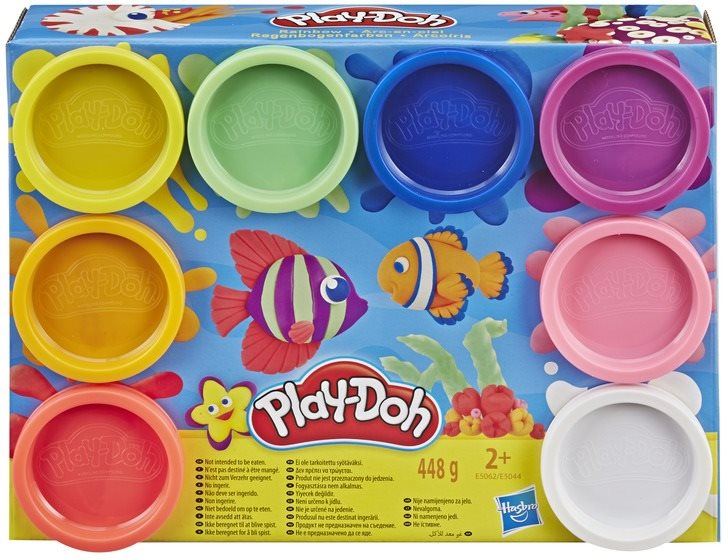 Modelovací hmota Play-Doh Balení 8ks kelímků duhové barvy