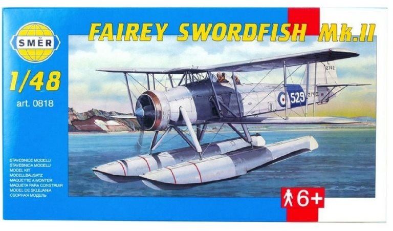 Model letadla Směr Model Kit 0818 letadlo – Fairey Swordfish Mk.II