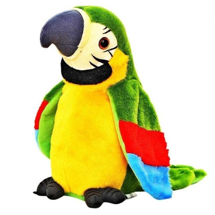 Interaktivní hračka Interaktivní mluvící papoušek - zelený