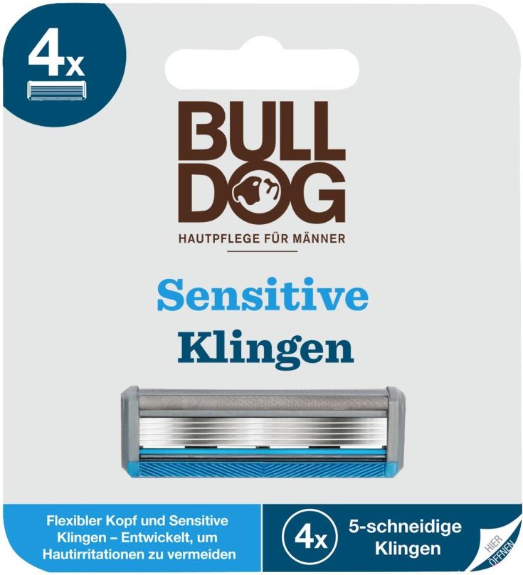 Pánské náhradní hlavice BULLDOG Sensitive náhradní hlavice 4 ks