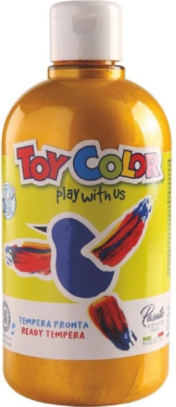 Tempery Temperová barva Toy color 500 ml - zlatá
