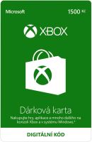 Dobíjecí karta Xbox Live Dárková karta v hodnotě 1500Kč