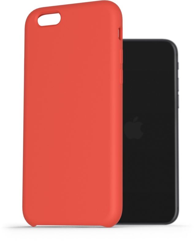 Kryt na mobil AlzaGuard Premium Liquid Silicone Case pro iPhone 7 / 8 / SE 2020 / SE 2022 červené