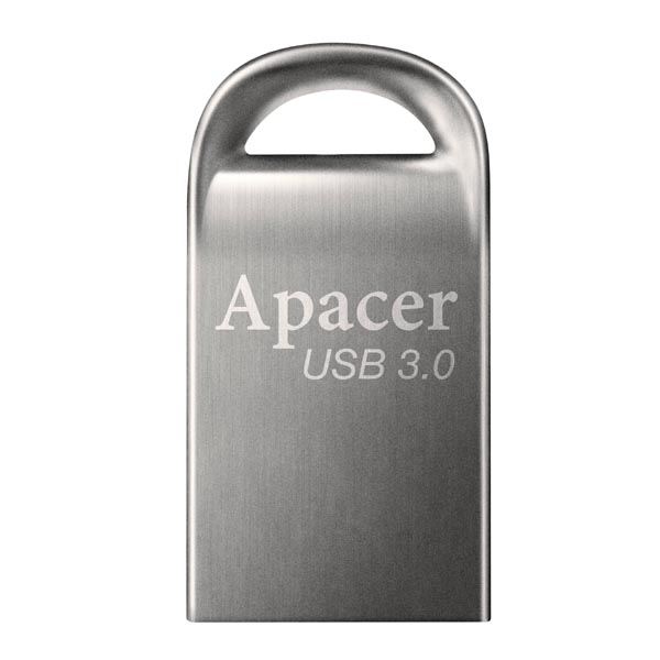 Apacer USB flash disk, USB 3.0, 16GB, AH156, stříbrný, AP16GAH156A-1, USB A, s poutkem