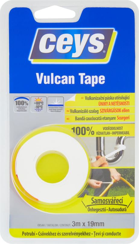 Lepicí páska CEYS Vulcan Tape Utěsňující 3 m x 19 mm