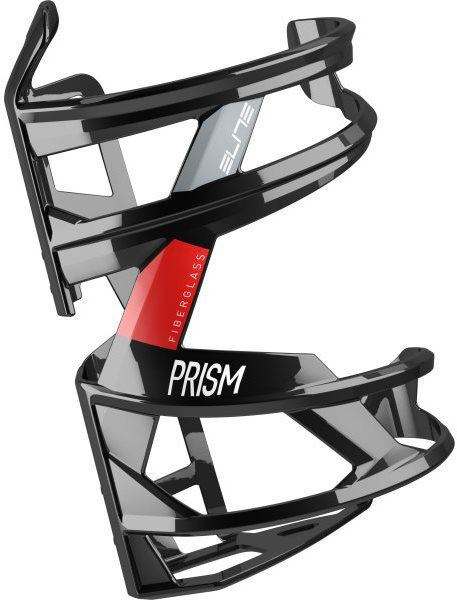 Košík na lahev Elite Prism Right lesklý černý/červený