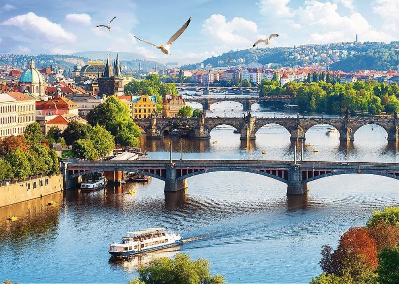 Puzzle Trefl Puzzle Pražské mosty, Česká republika 500 dílků