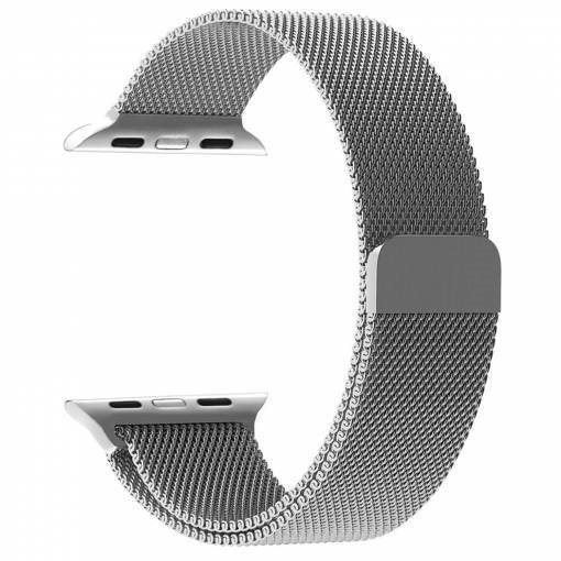Řemínek Tactical Loop Magnetický Kovový řemínek pro Apple Watch 42mm / 44mm Silver