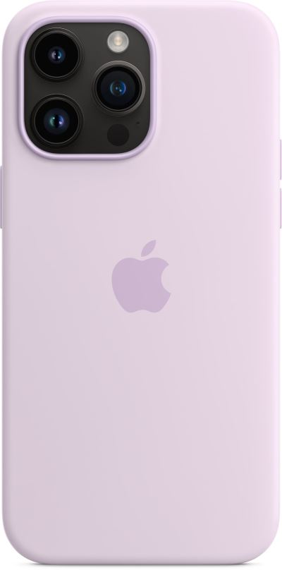 Kryt na mobil Apple iPhone 14 Pro Max Silikonový kryt s MagSafe šeříkově modrý