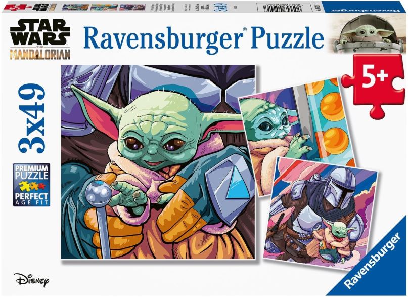 Puzzle Ravensburger puzzle 052417 Star Wars: Mandalorian 3x49 dílků