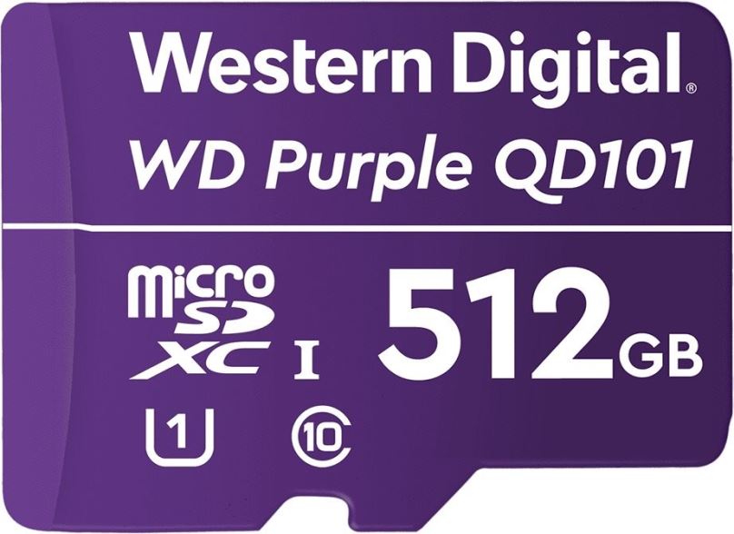 Paměťová karta WD SDXC 512GB Purple QD101
