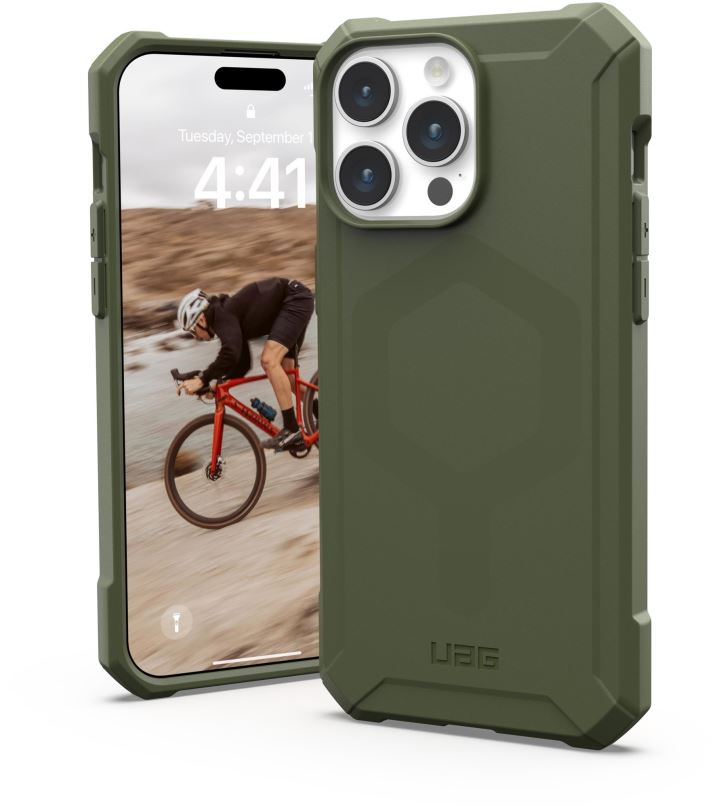 Kryt na mobil UAG Essential Armor MagSafe Olive Drab iPhone 15 Pro Max