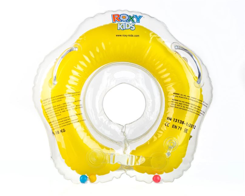 Kruh Plavací nákrčník Flipper žlutý