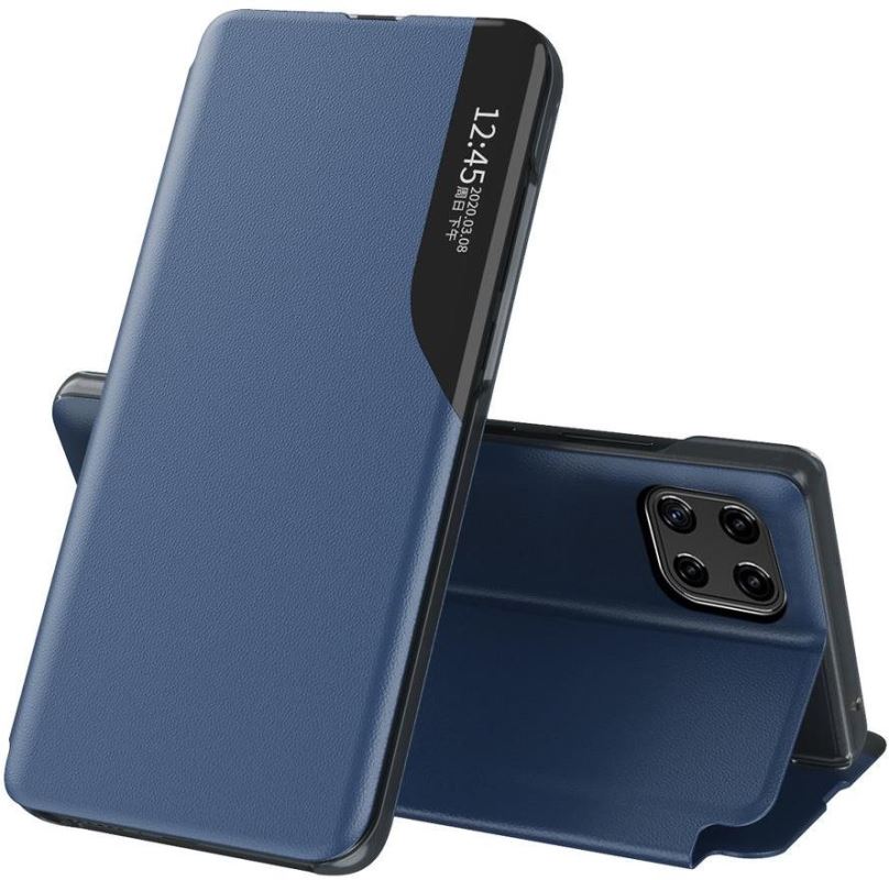 Pouzdro na mobil Eco Leather View knížkové pouzdro na Samsung Galaxy A22 4G, modré