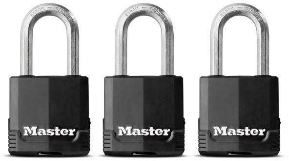 Visací zámek Master Lock Set 3 ks visacích zámků z vrstvené oceli M115EURTRILF Master Lock Excell 48mm