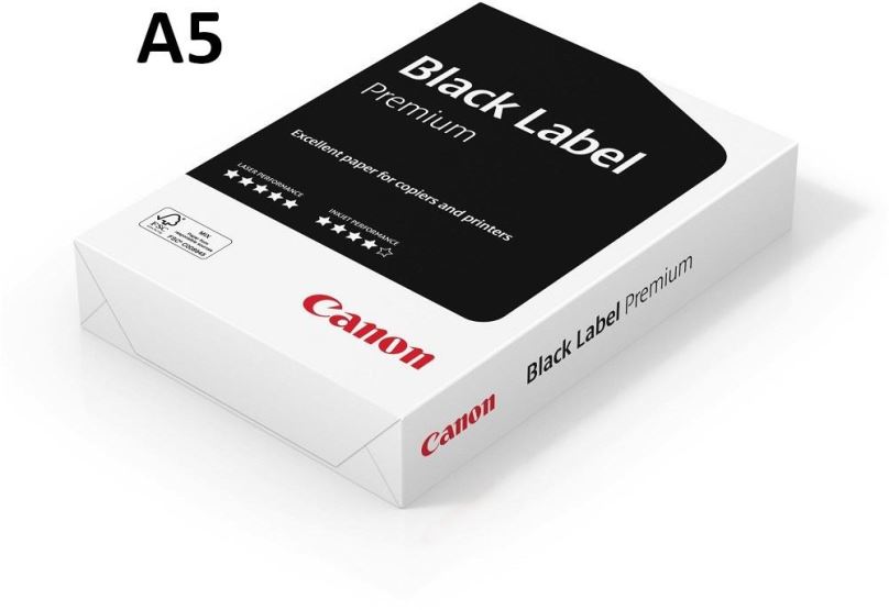 Kancelářský papír Canon Black Label Premium A5 80g
