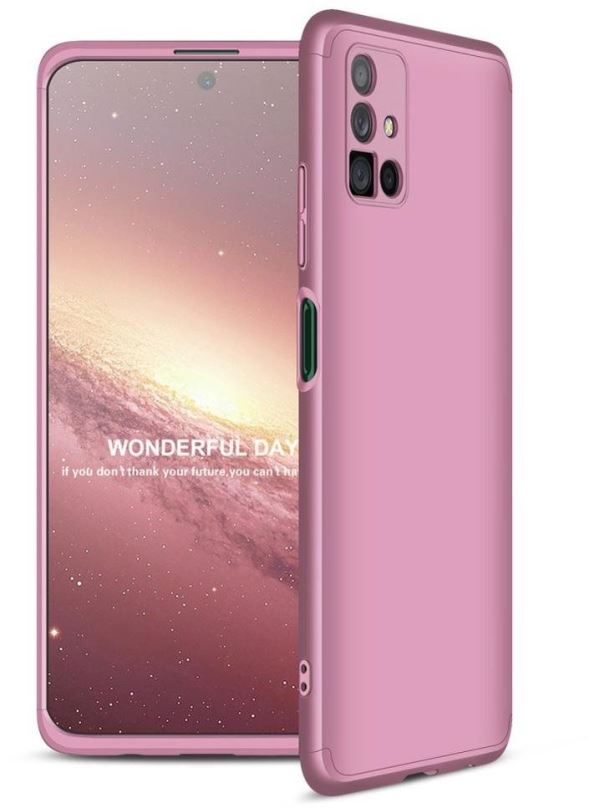 Kryt na mobil GKK 360 Full Body plastový kryt na Samsung Galaxy M51, růžový