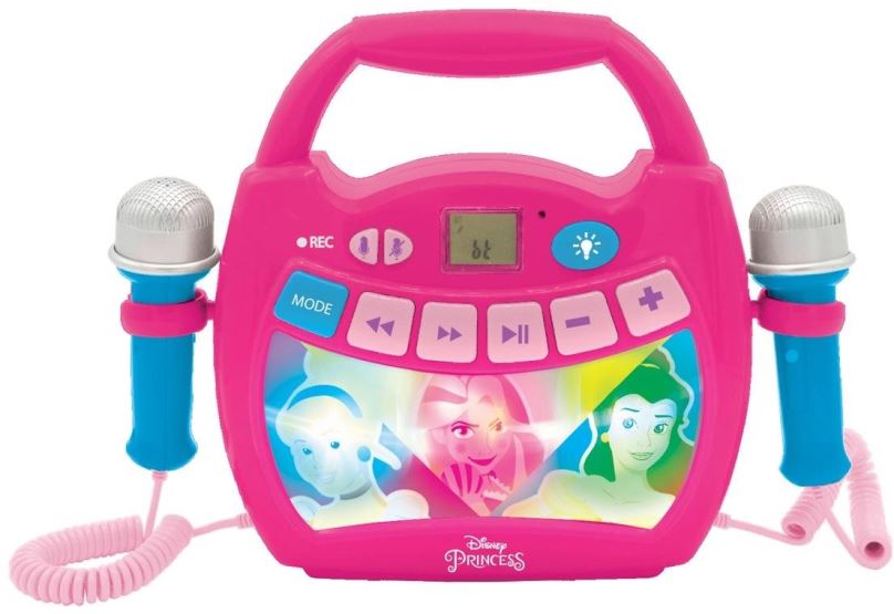 Hudební hračka Lexibook Reproduktor karaoke Disney Princess s mikrofony a osvětlením