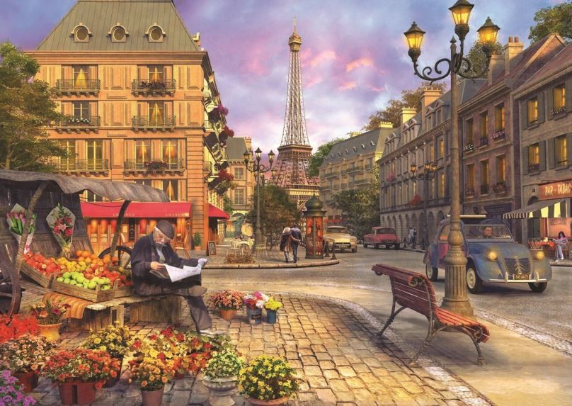 Puzzle Anatolian Puzzle Život v ulicích Paříže 1500 dílků