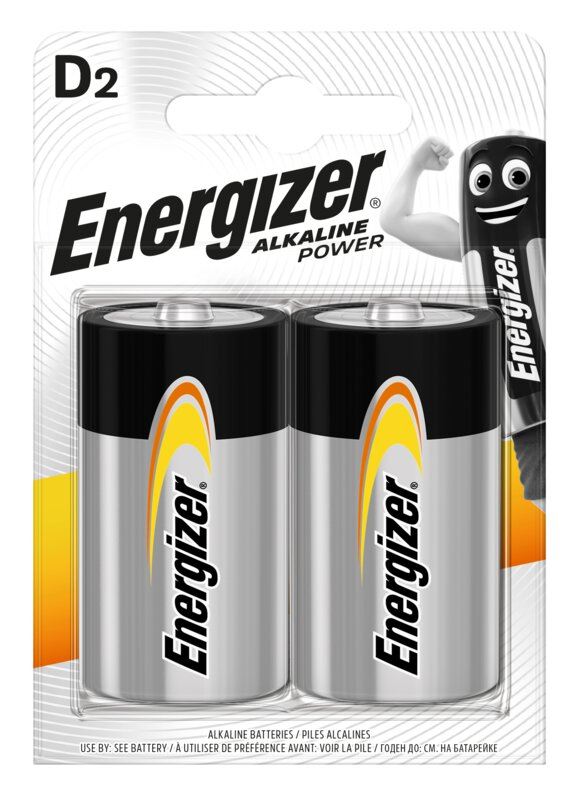 Jednorázová baterie Energizer Alkaline Power D2 LR20/D, 2ks