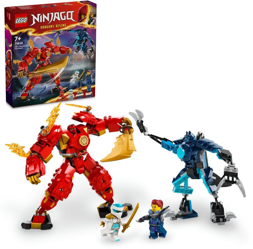 LEGO stavebnice LEGO® NINJAGO® 71808 Kaiův živelný ohnivý robot