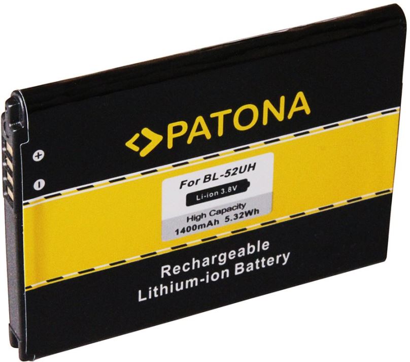 Baterie pro mobilní telefon PATONA pro LG D280 1400mAh 3.8V Li-Ion BL-52UH