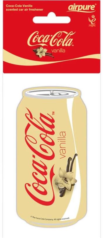 Vůně do auta Airpure Coca-Cola závěsná vůně, vůně Coca Cola Vanilla - plechovka