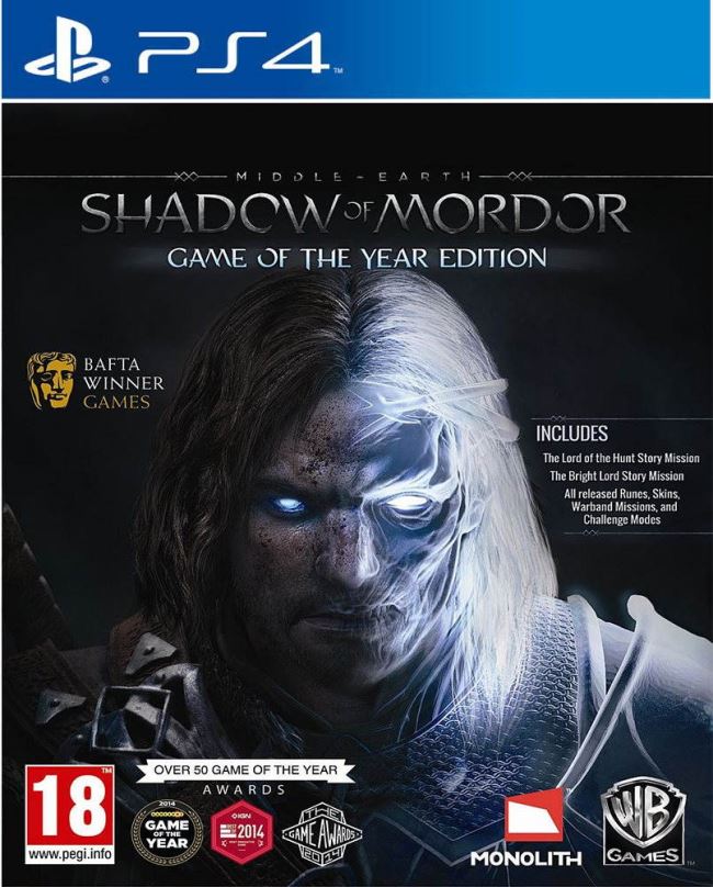 Hra na konzoli Middle Earth: Shadow of Mordor Game of The Year Edition - PS4