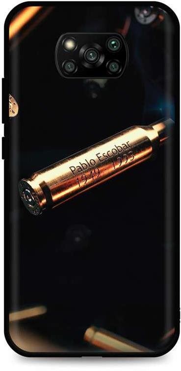 Kryt na mobil TopQ Xiaomi Poco X3 Pro silikon Pablo Escobar Bullet 62428