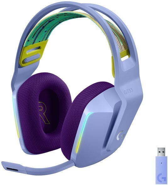 Herní sluchátka Logitech G733 LIGHTSPEED Lilac