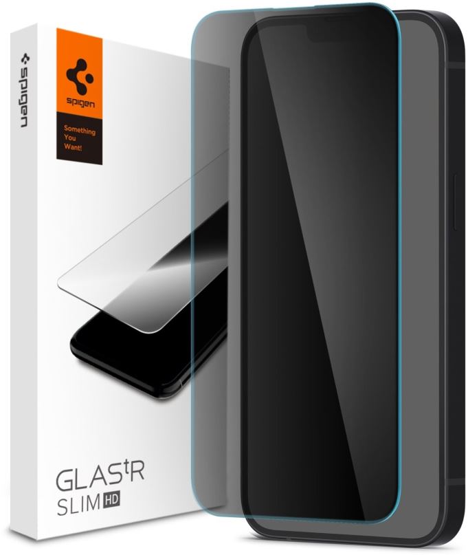 Ochranné sklo Spigen tR Slim HD 1 Pack FC Black iPhone 13 Pro/13/14
