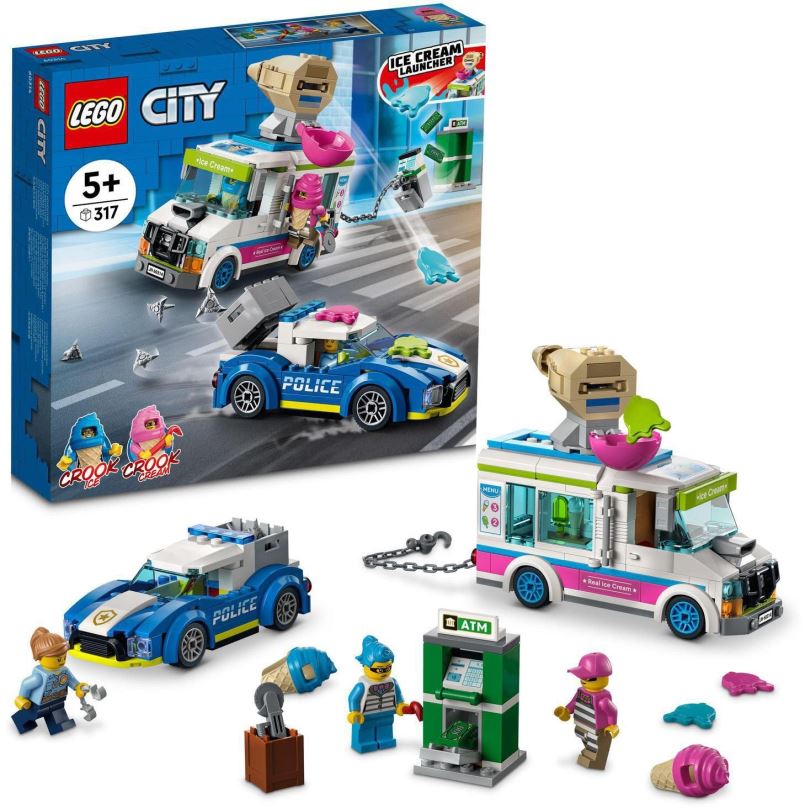 LEGO stavebnice LEGO® City 60314  Policejní honička se zmrzlinářským vozem