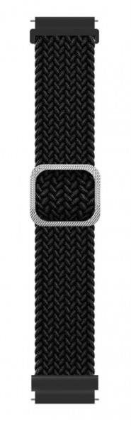 Řemínek Aligator Watch 22mm textilní řemínek černý