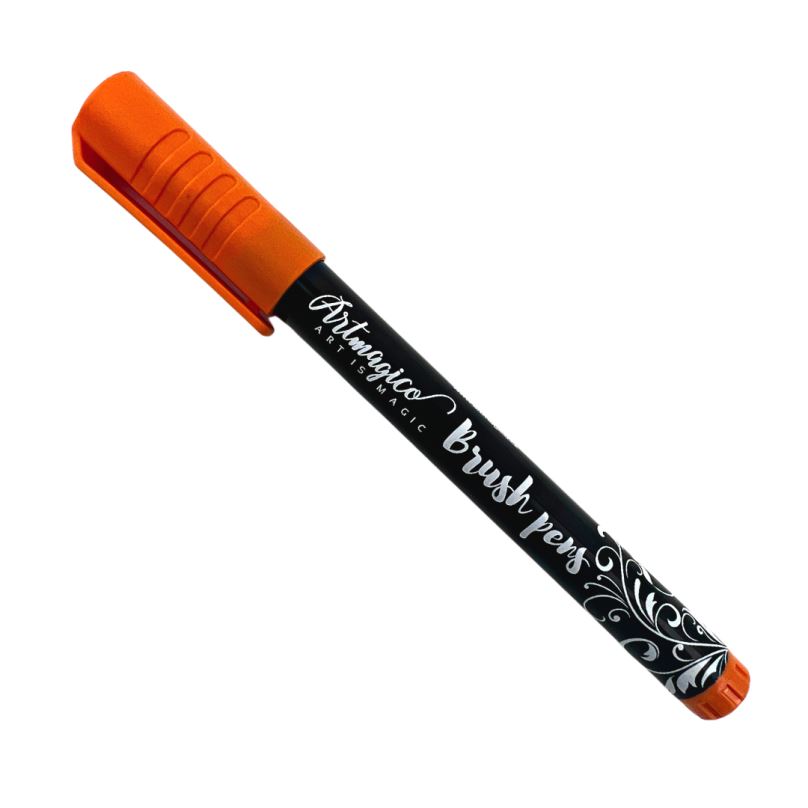Artmagico Brush pens fixy akrylové Brush peny barvy: Orange